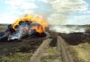 В Глобинском районе на молочнотоварной ферме сгорело 15 тонн соломы