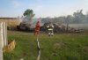 В Глобинском районе сгорел автомобиль и два сеновала