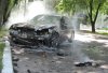 В центре Кременчуга сожгли Mercedes экс-начальника УБОПа (фото, видео)