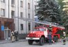В помещении Кременчугского горсовета провели пожарно-тактические учения по тушению пожара