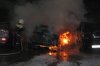 В Полтаве сгорел Volkswagen, повредив два рядом стоящих автомобиля (фото)