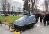 В Кременчуге испытали новоприобретённую поломойно-всасывающую машину