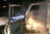 В Комсомольске сгорел грузовой фургон