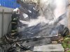 В Кременчуге сгорело частное хозяйственное здание (фото)