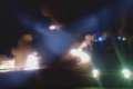 В Полтавском районе ликвидировали пожар в автомобиле, перевозившем топливо-смазочные материалы (видео)
