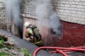 В Комсомольске спасатели ликвидировали пожар в подвале многоэтажного жилого дома