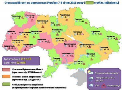 В Полтавской области за сутки в ДТП 1 человек погиб и 3 получили травмы