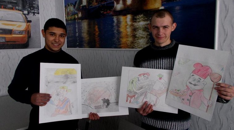 Воспитанники Кременчугской воспитательной колонии нарисовали профессии своей мечты